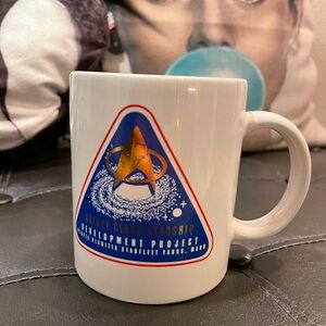 90s Galaxy Class Starship Project White Mug